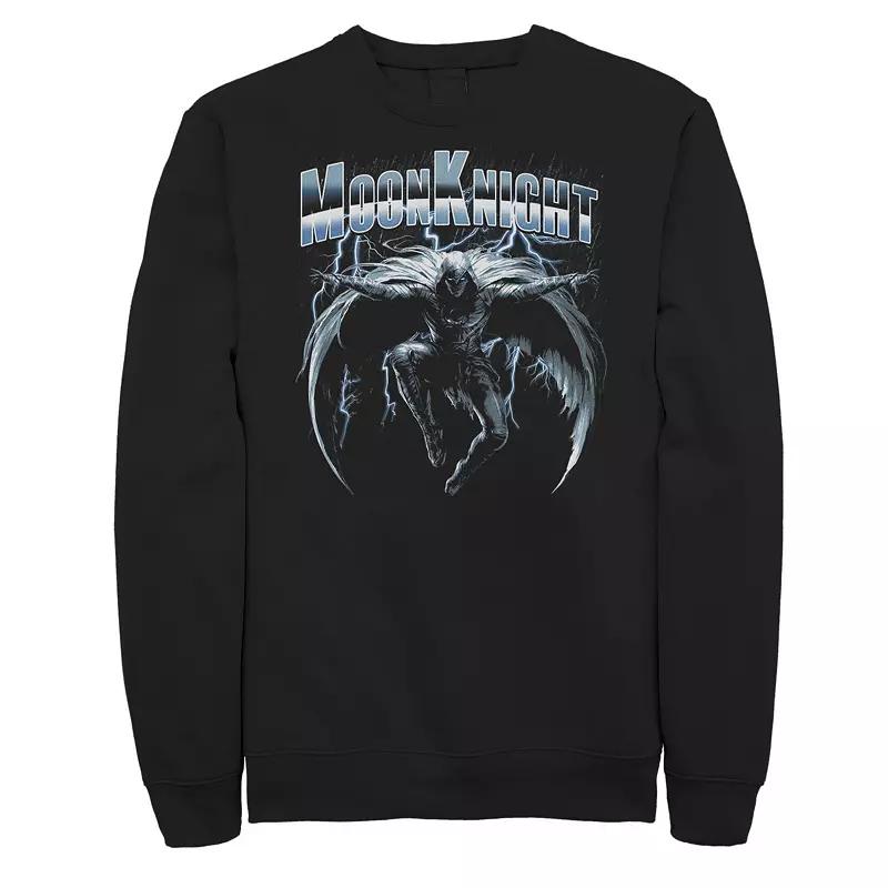 Big & Tall Marvel Moon Knight Leaping Knight Dark Rain Graphic Fleece, Men's,  Product Image