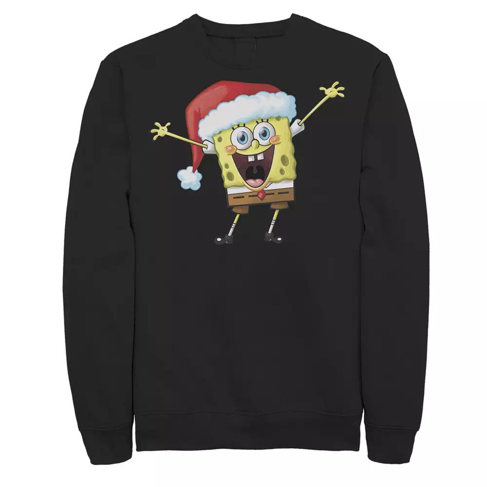 Men's Nickelodeon Spongebob Squarepants One Happy Sponge Holiday Fleece,  Product Image