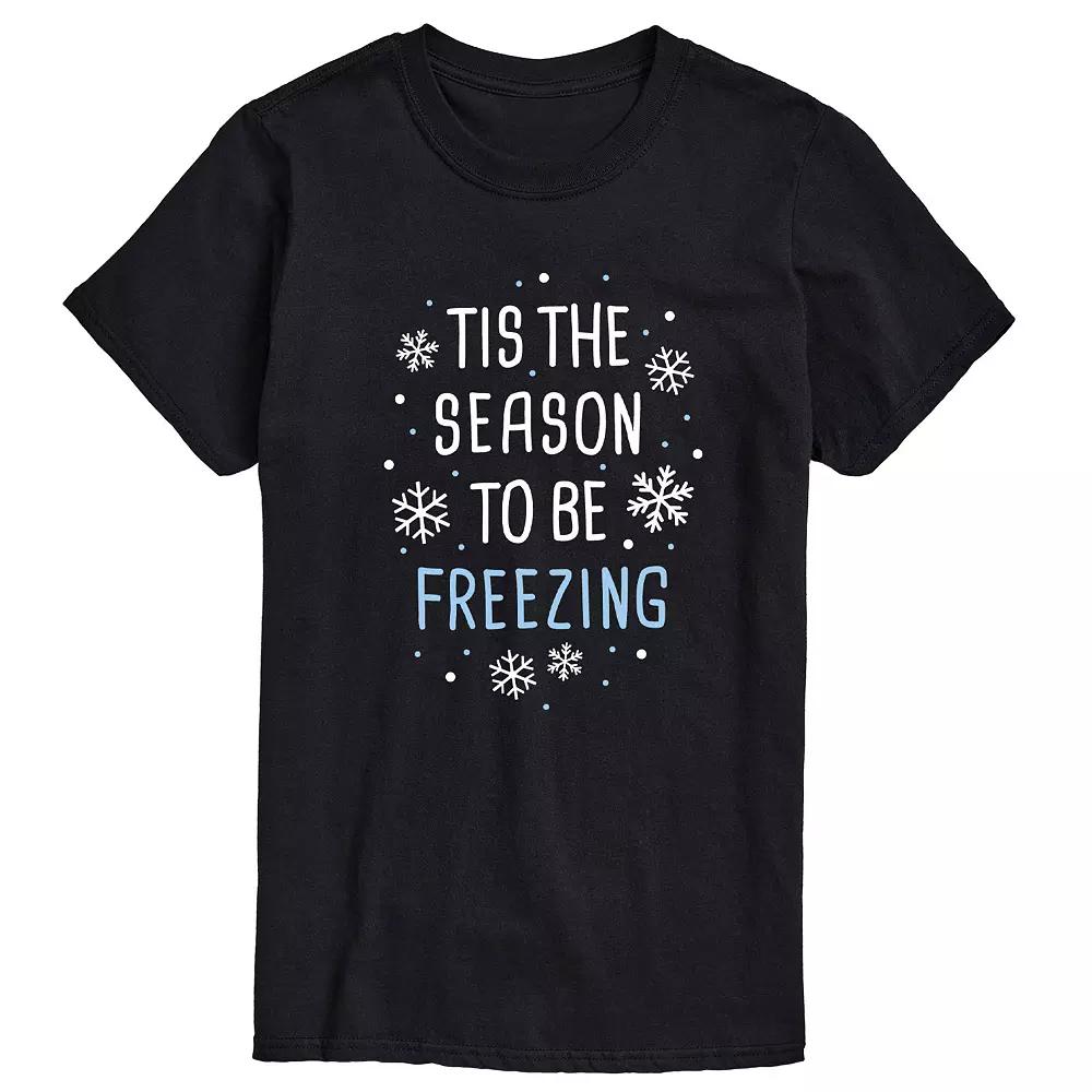 Big & Tall Tis the Season Freezing Tee, Men's,  Product Image