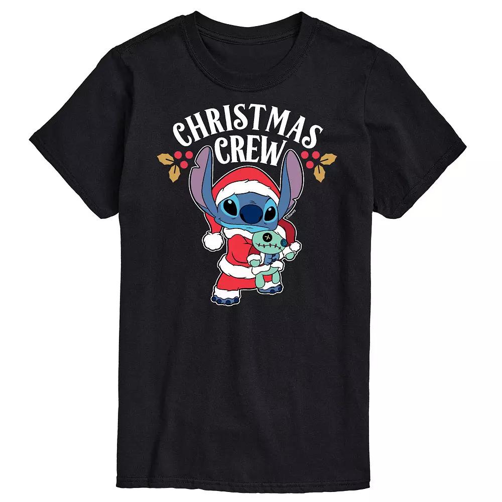 Disney's Lilo & Stitch Big & Tall Christmas Crew Graphic Tee, Men's,  Product Image