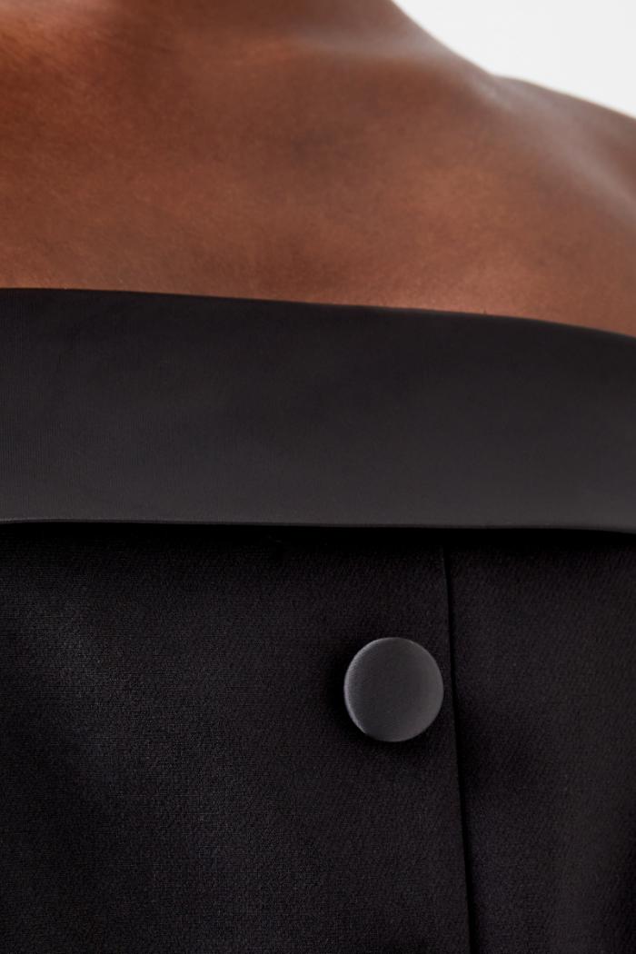 Gemma Cary Satin  Strapless Dress Product Image