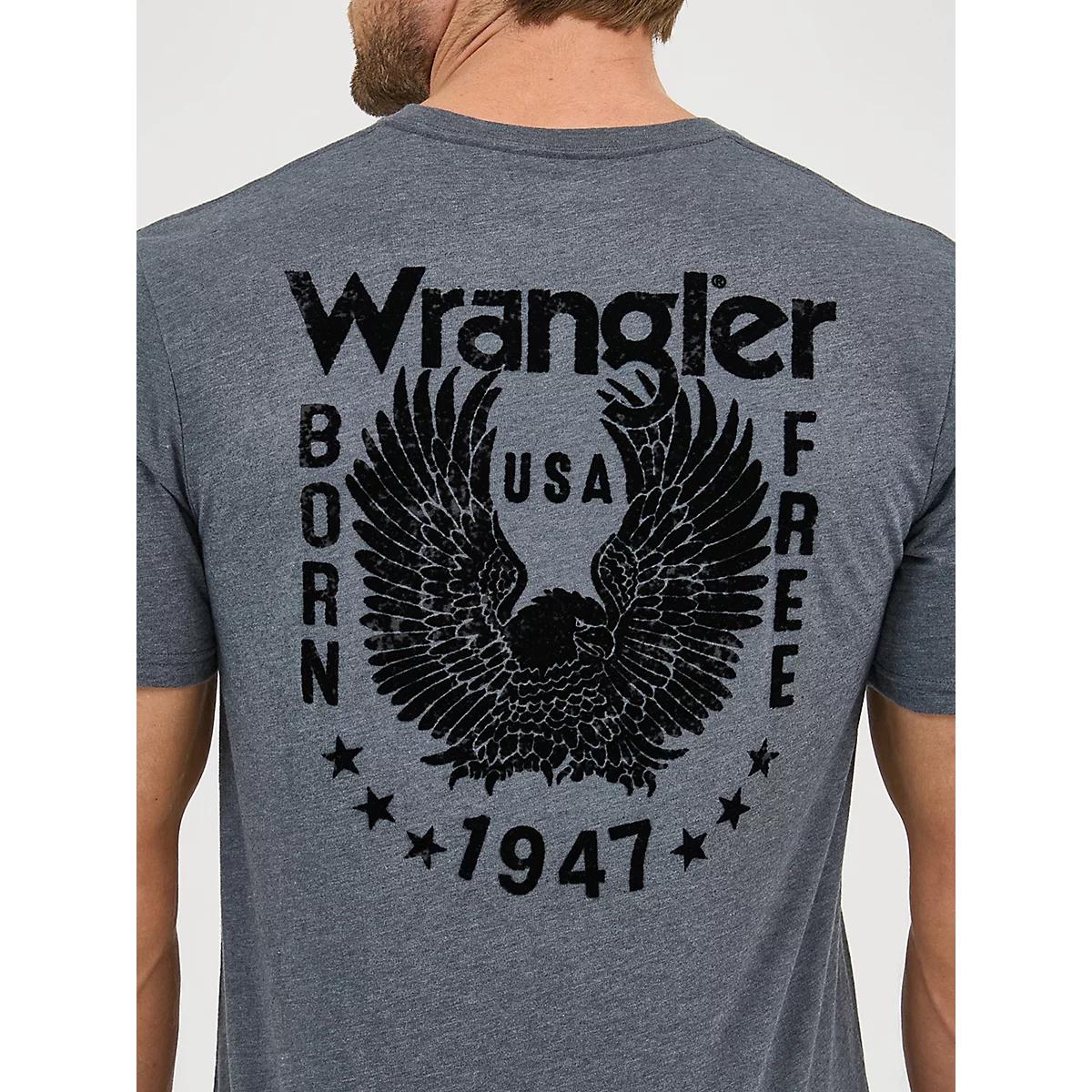 Men's Wrangler Back Graphic T-Shirt in Hound Product Image