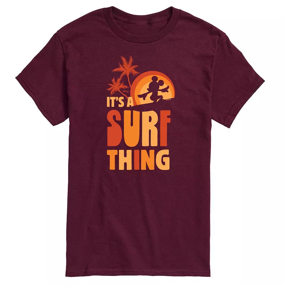 Disney's Mickey Mouse Men's "It's A Surf Thing" Graphic Tee,  Product Image
