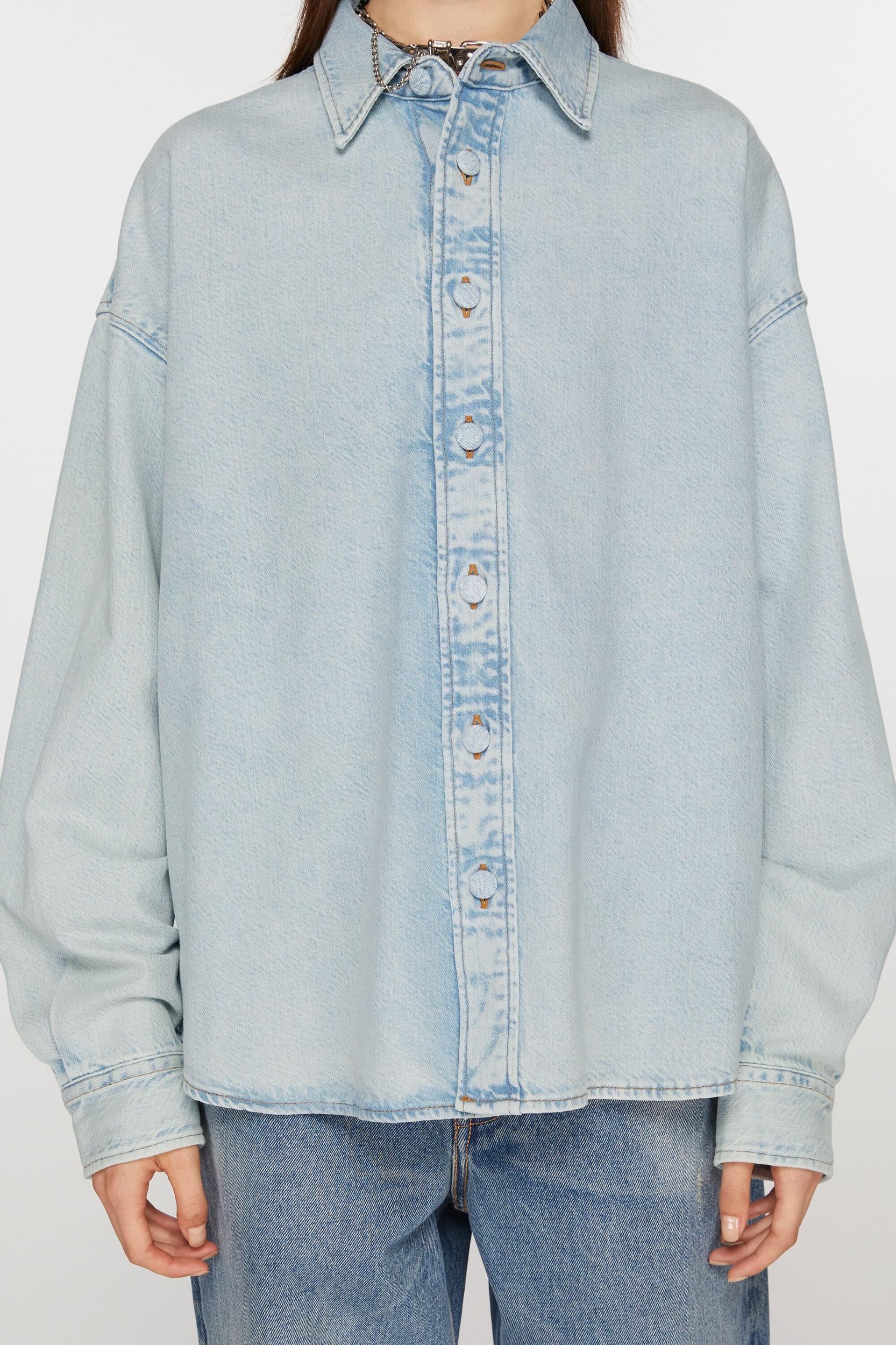 Denim button-up shirt - Relaxed fit Product Image