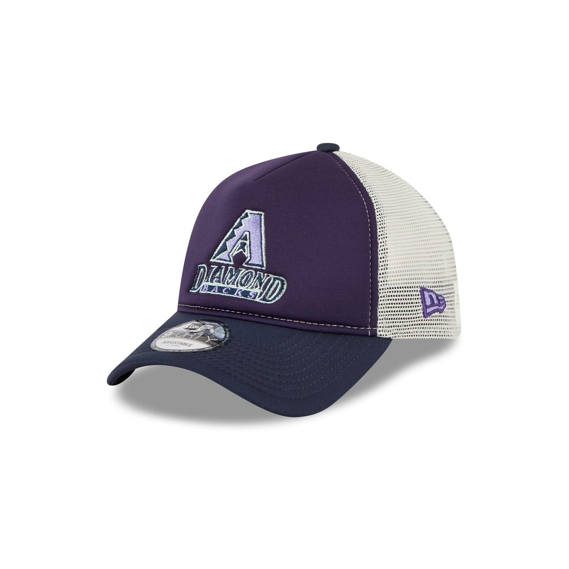 Arizona Diamondbacks Navy Purple 9FORTY A-Frame Trucker Hat Male Product Image