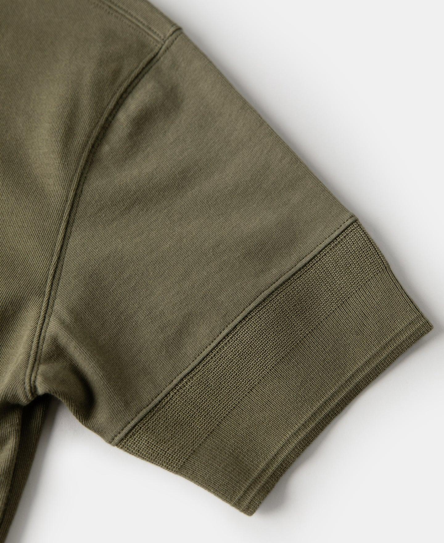 Vintage Short Sleeve Henley T-Shirt - Olive Product Image