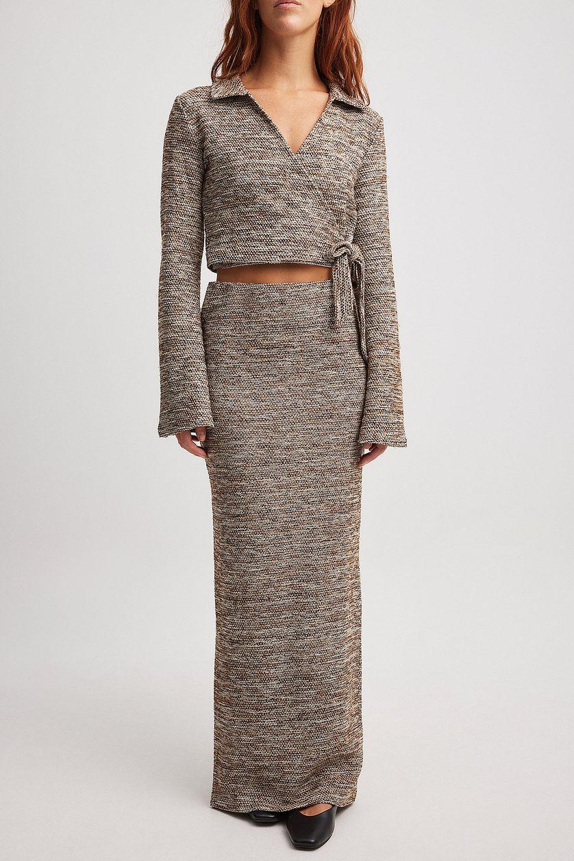 High Waist Maxi Skirt Product Image