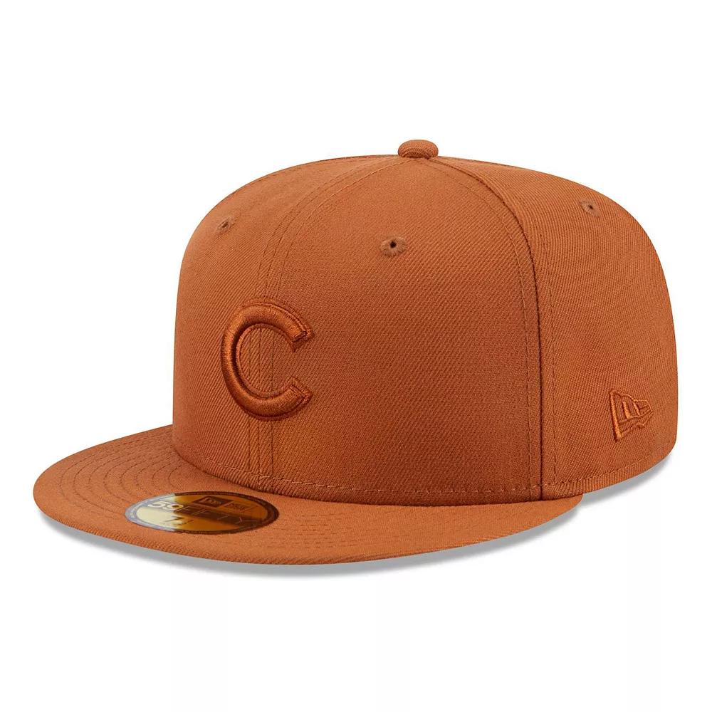 Men's New Era Brown Chicago Cubs Spring Color 59FIFTY Fitted Hat, Size: 8 Product Image
