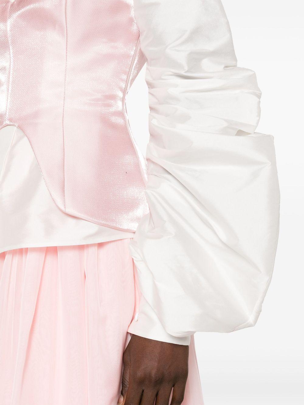 draped flared skirt set Product Image