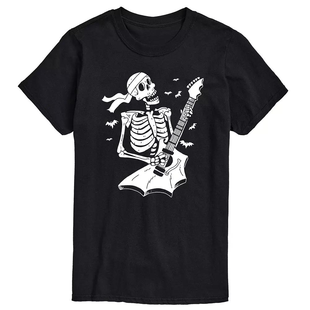 Men's Skeleton Guitar Graphic Tee,  Product Image