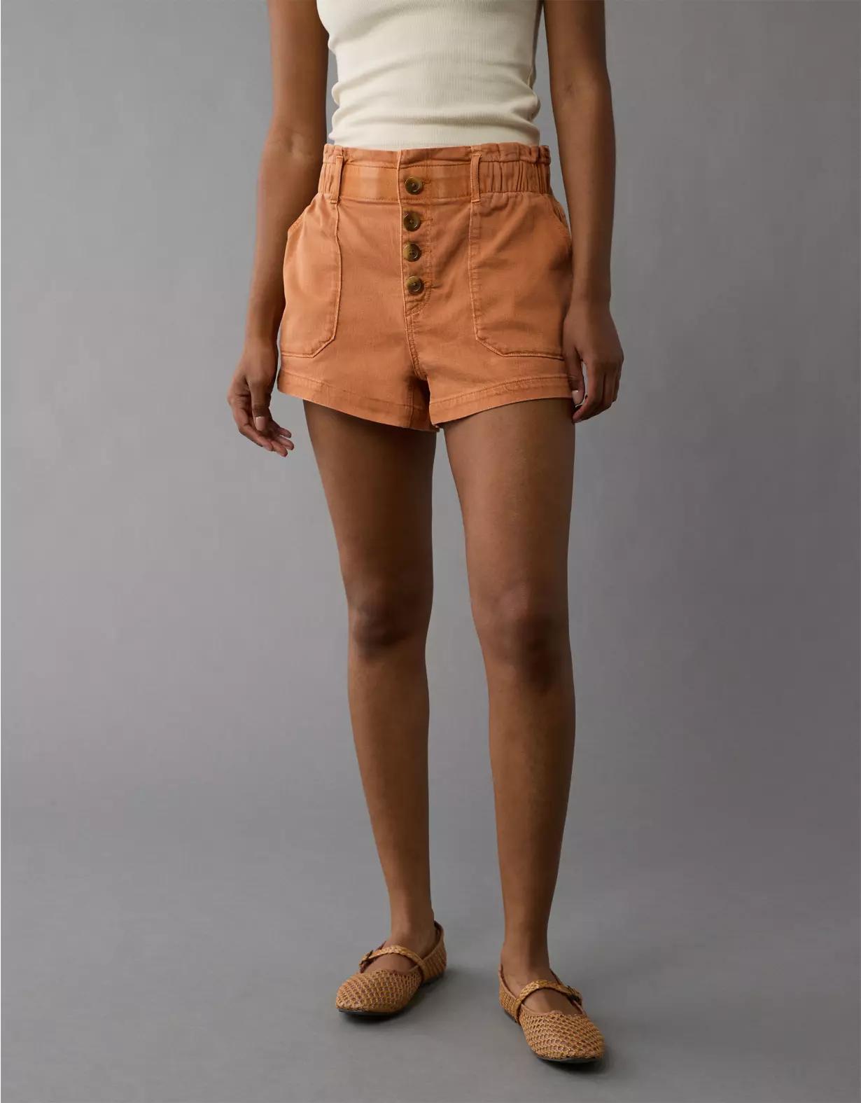 AE Dreamy Drape Stretch Paperbag Mom Short Product Image