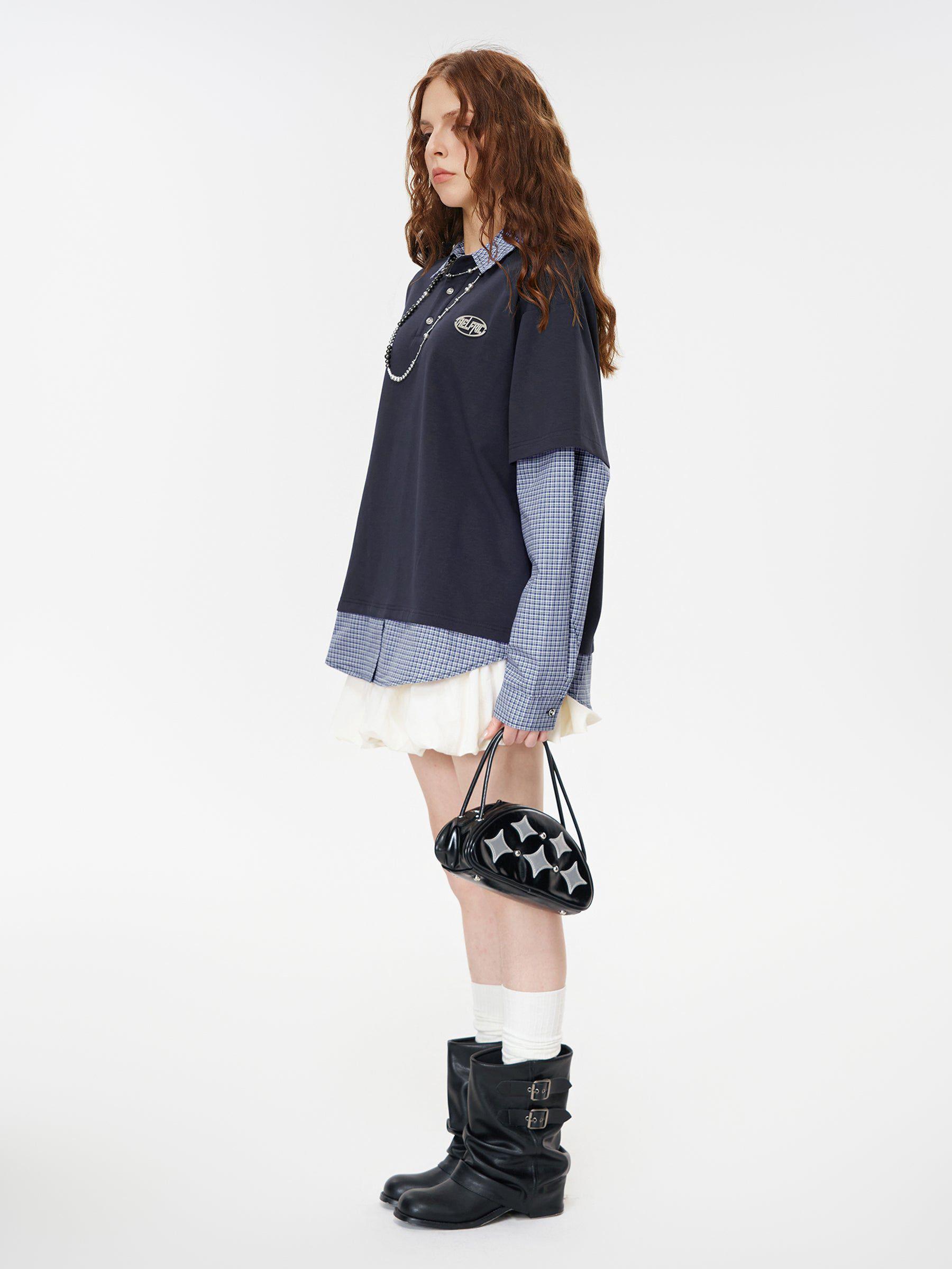 Aelfric Eden Layered Polo Long Sleeve T-shirt Product Image