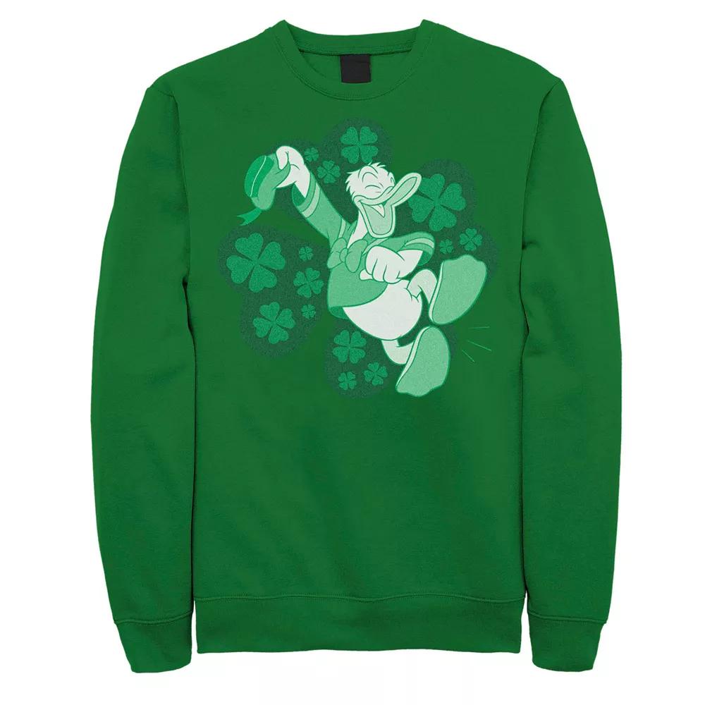 Disney's Mickey and Friends St. Patrick's Day Donald Duck Men's Sweatshirt, Size: XL, Kelly Product Image