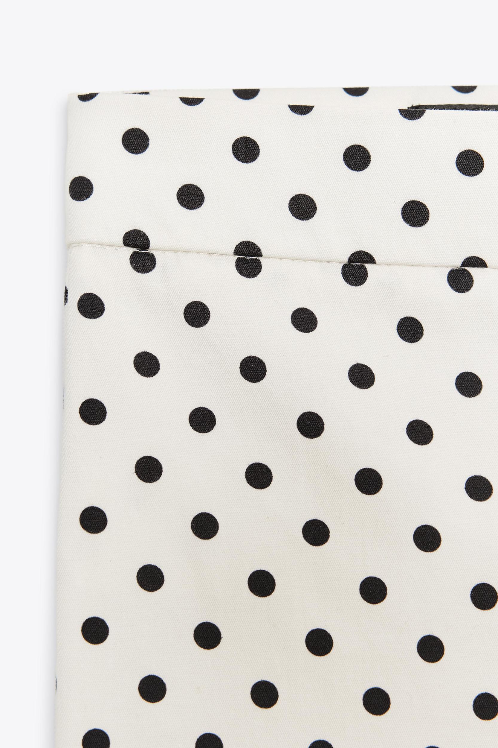 POLKA DOT MINI FLARE PANTS Product Image