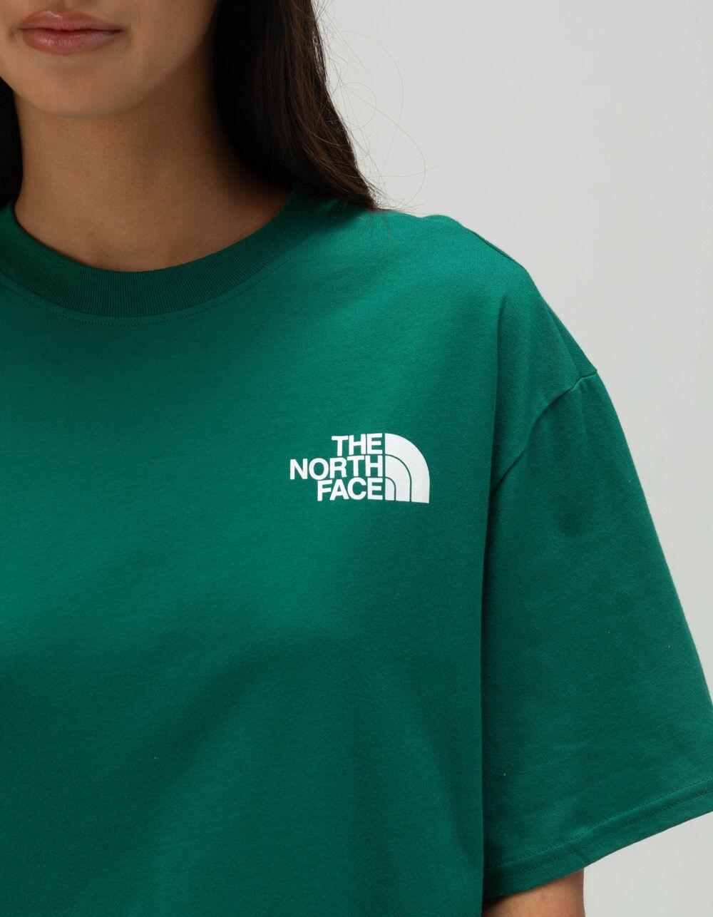 THE NORTH FACE Graphics Womens Oversized Tee - DK GREEN Product Image