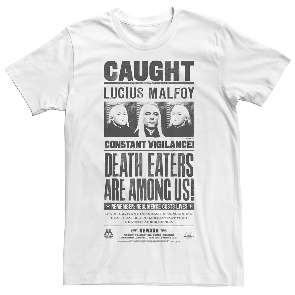 Men's Harry Potter Lucius Malfoy Caught Poster Graphic Tee, Size: Medium, White Product Image
