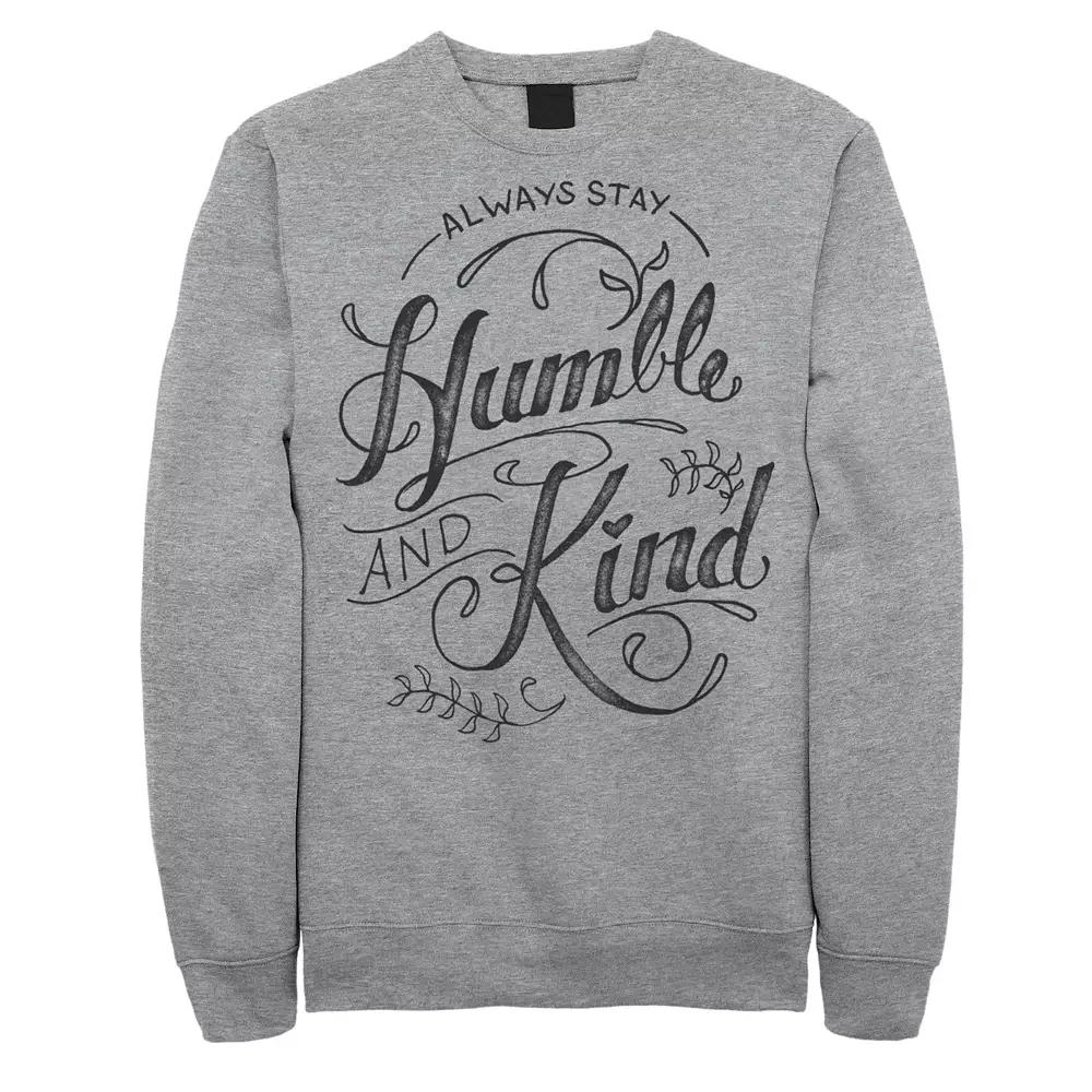 Men's Fifth Sun "Always Stay Humble And Kind" Script Sweatshirt, Size: Small, Athletic Grey Product Image