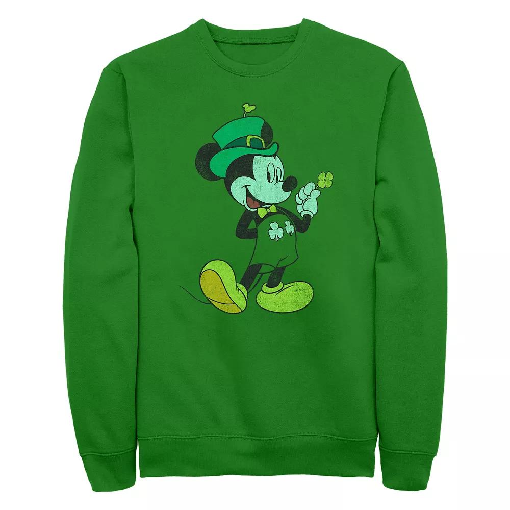 Disney's Mickey Mouse Lucky Outfit Men's Graphic Fleece, Size: XL, Kelly Product Image