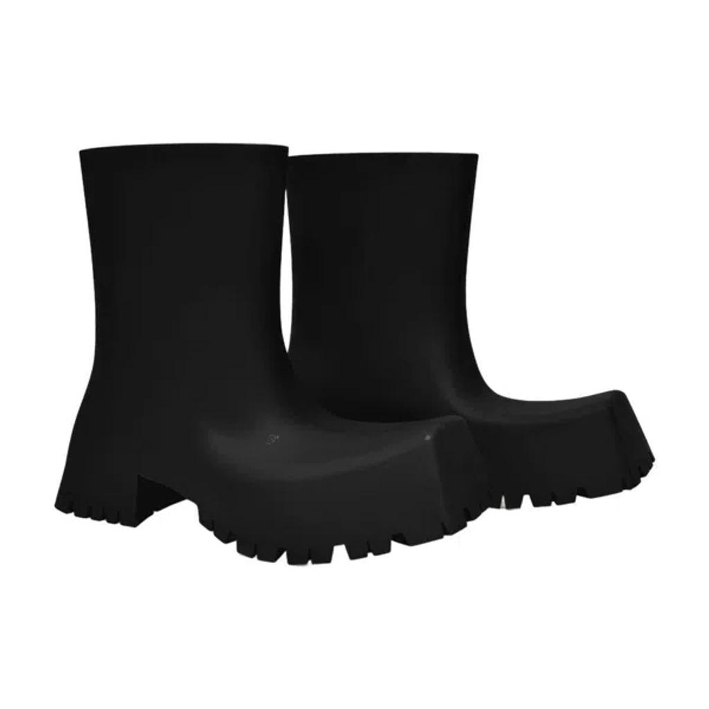BALENCIAGA Trooper Rubber Ankle Boots In Black Product Image