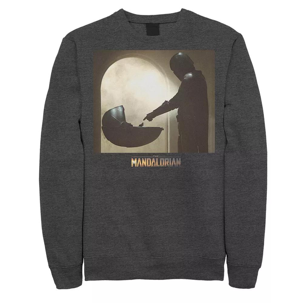 Men's Star Wars The Mandalorian The Child Scene Logo Sweatshirt,  Product Image