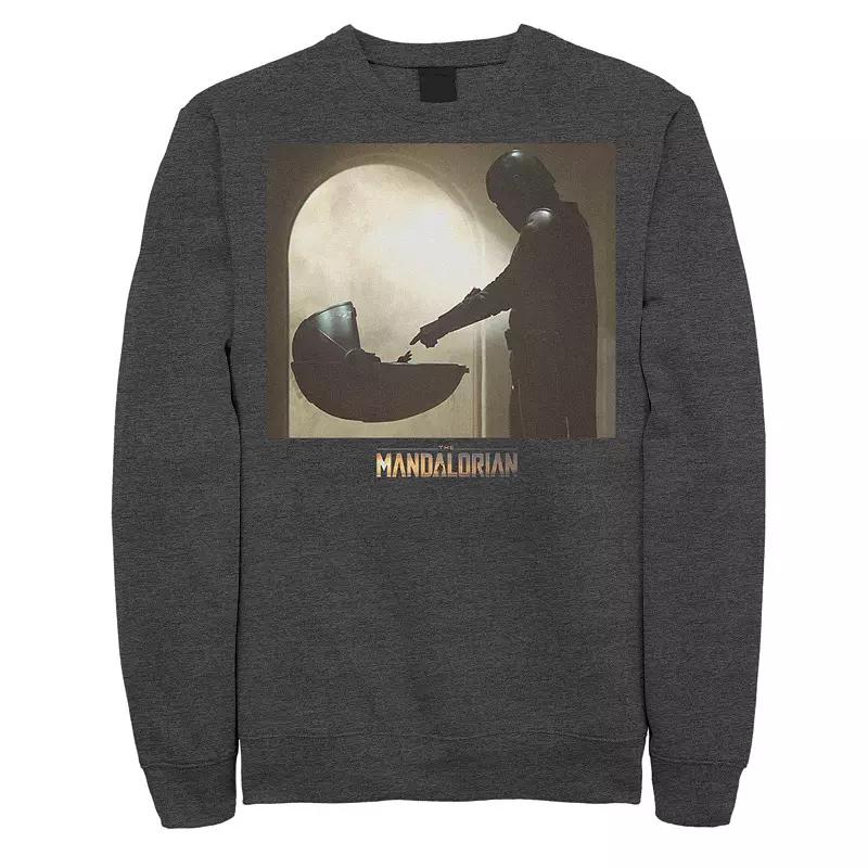 Men's Star Wars The Mandalorian The Child Scene Logo Sweatshirt,  Product Image