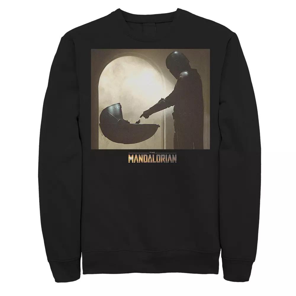 Men's Star Wars The Mandalorian The Child Scene Logo Sweatshirt,  Product Image