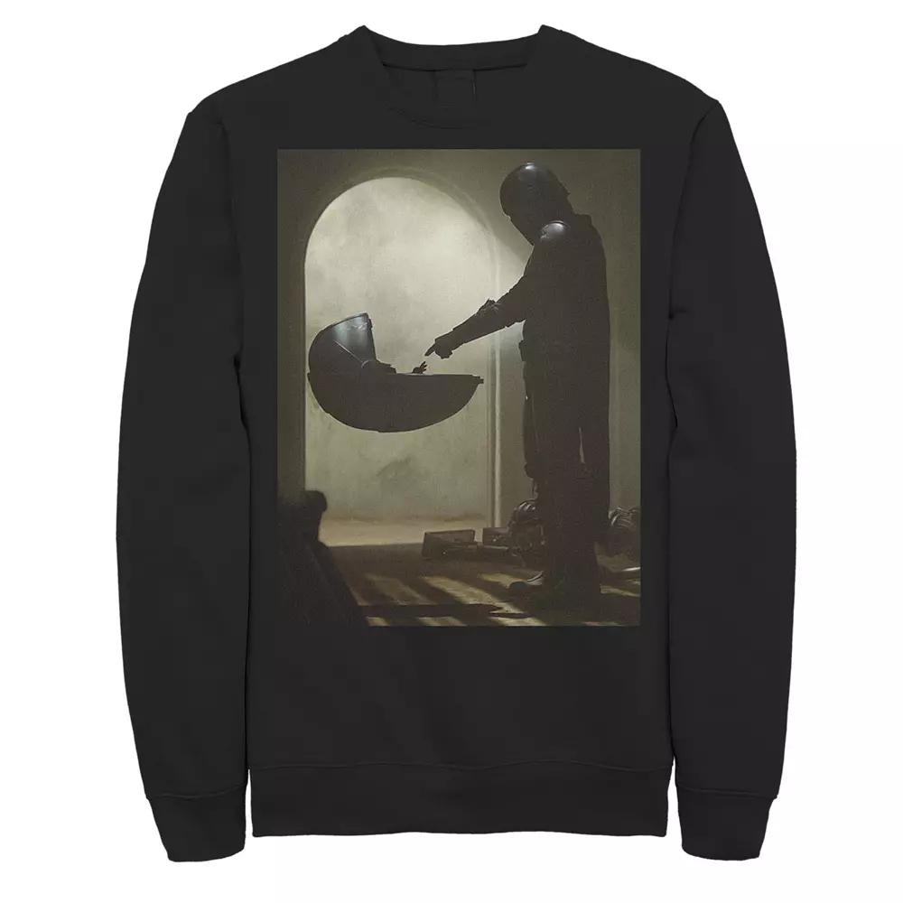 Men's Star Wars The Mandalorian The Child First Meeting Poster Sweatshirt,  Product Image
