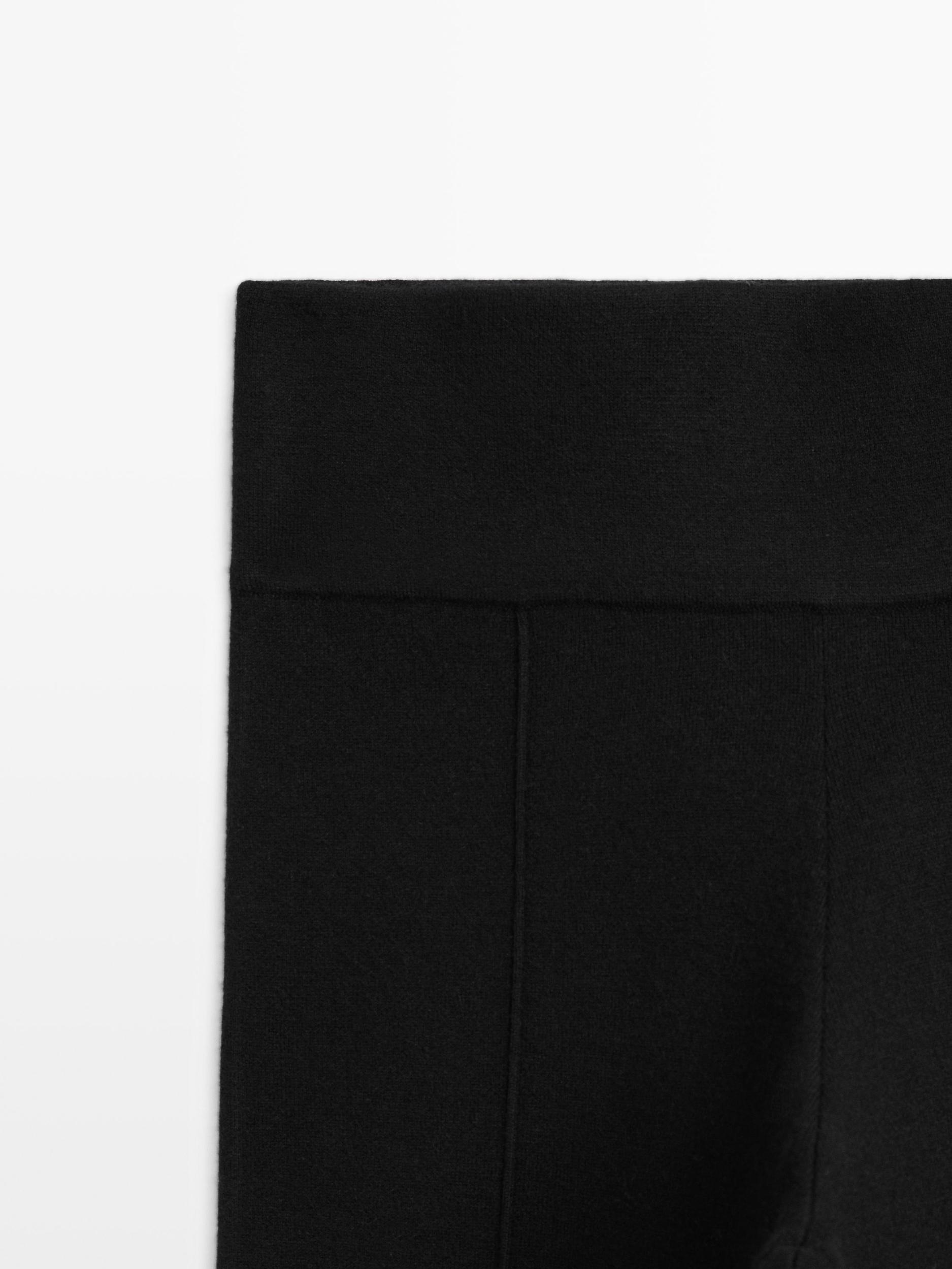 Flared knit trousers Product Image