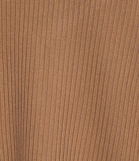 N By Natori Brushed Knit Long Sleeve V-Neck Coordinating Lounge Top Product Image