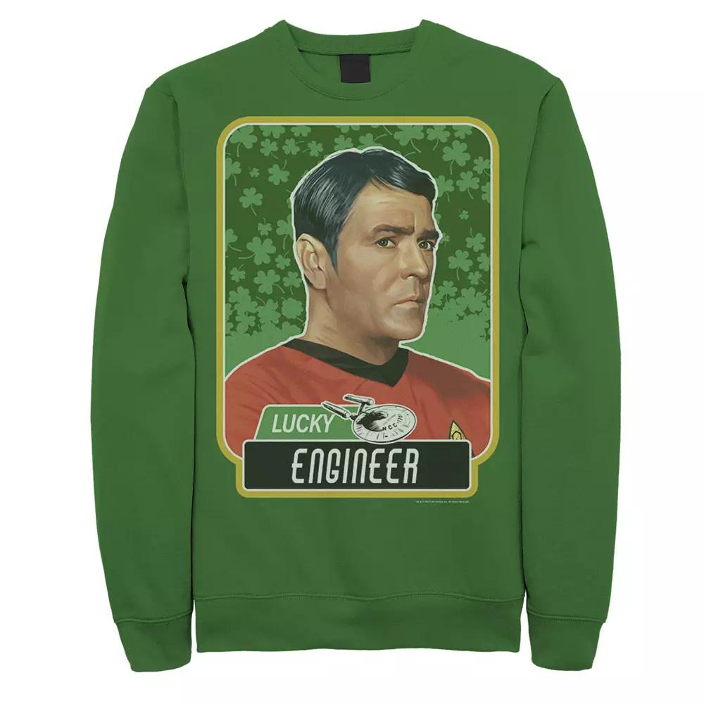 Men's Star Trek Next Generation St. Patty's Scotty Sweatshirt, Size: XL, Kelly Product Image