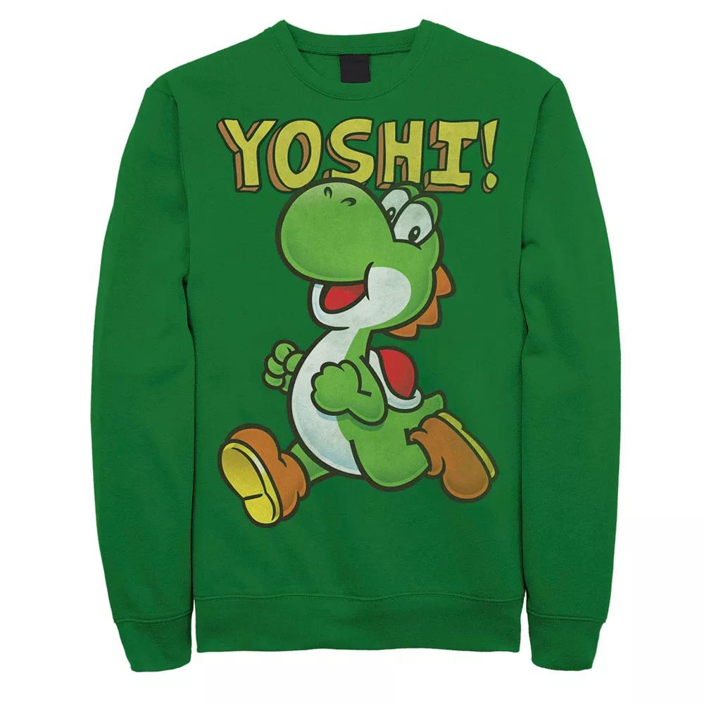 Men's Nintendo Super Mario Yoshi Intro Jump Sweatshirt, Size: XL, Kelly Product Image
