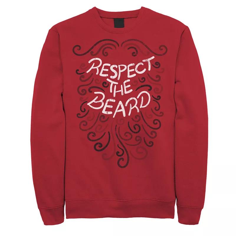 Men's 'Respect The Beard' Curly Ginger Vintage Fleece,  Product Image
