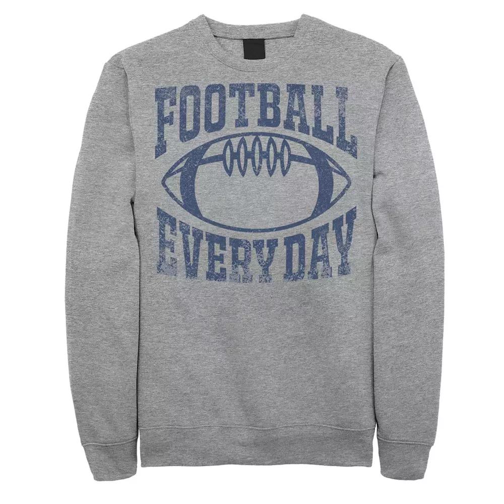 Men's Football Every Day Vintage Collegiate Navy Fleece Graphic Pullover,  Product Image