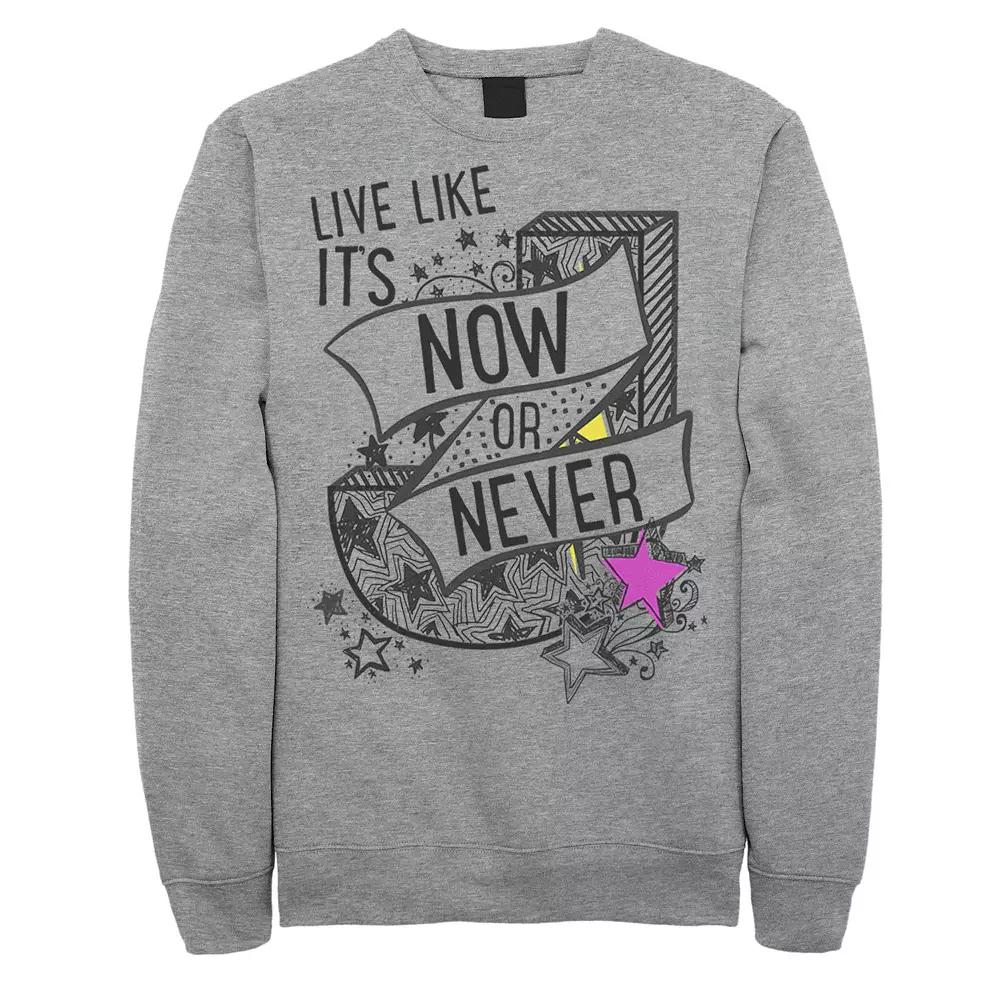 Men's Julie And The Phantoms Live Like It's Now Or Never Sweatshirt,  Product Image