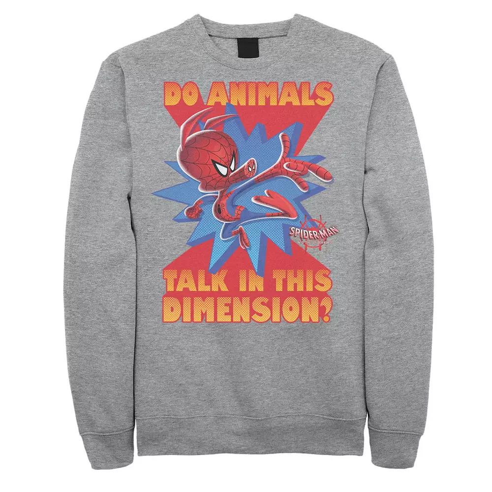 Men's Marvel Spider-Man Spiderverse Ham Quote Graphic Fleece Pullover,  Product Image