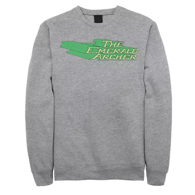 Men's DC Comics The Emerald Archer Text Poster Sweatshirt,  Product Image