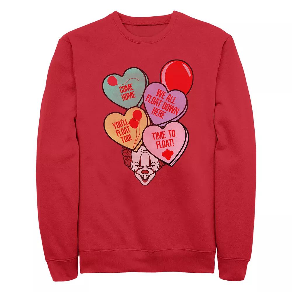 Men's IT Spooky Candy Hearts Graphic Fleece,  Product Image