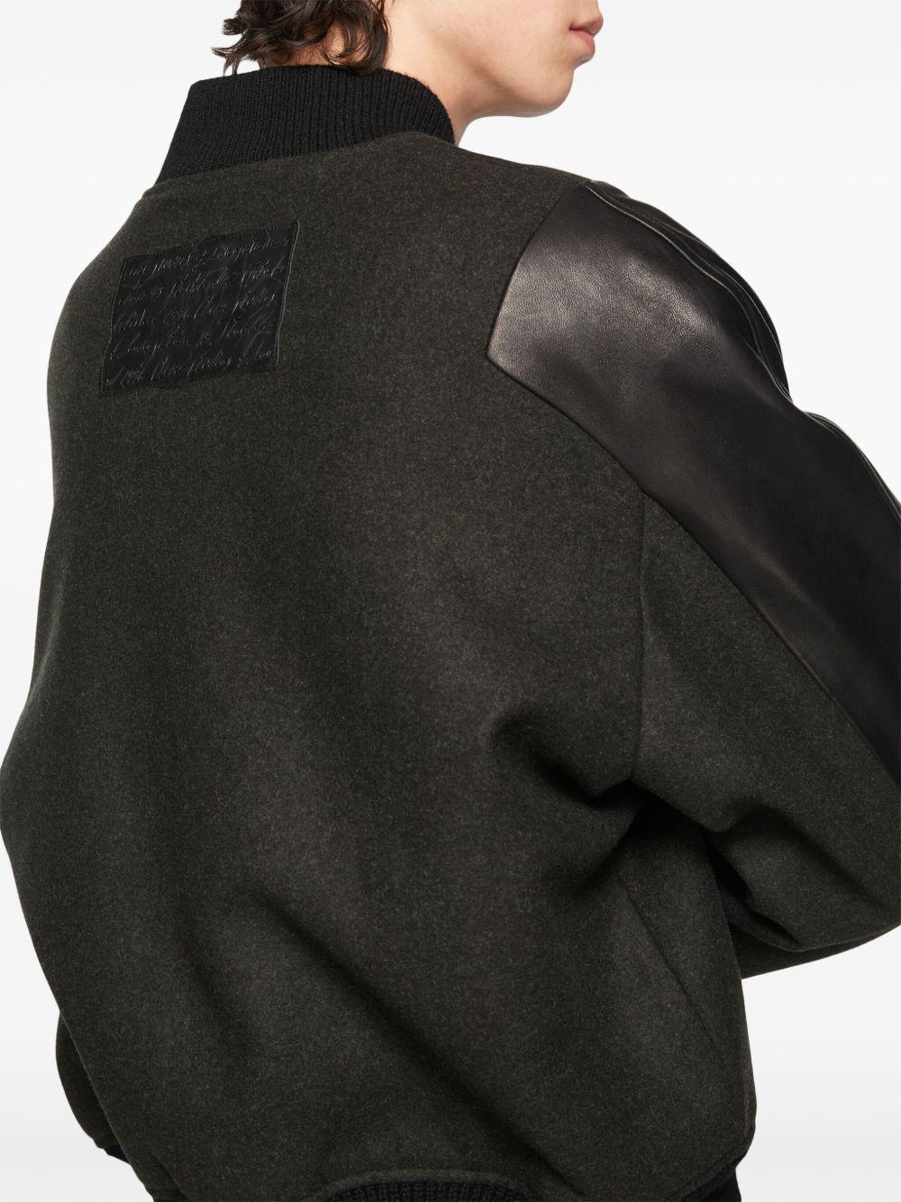wool-blend bomber jacket Product Image
