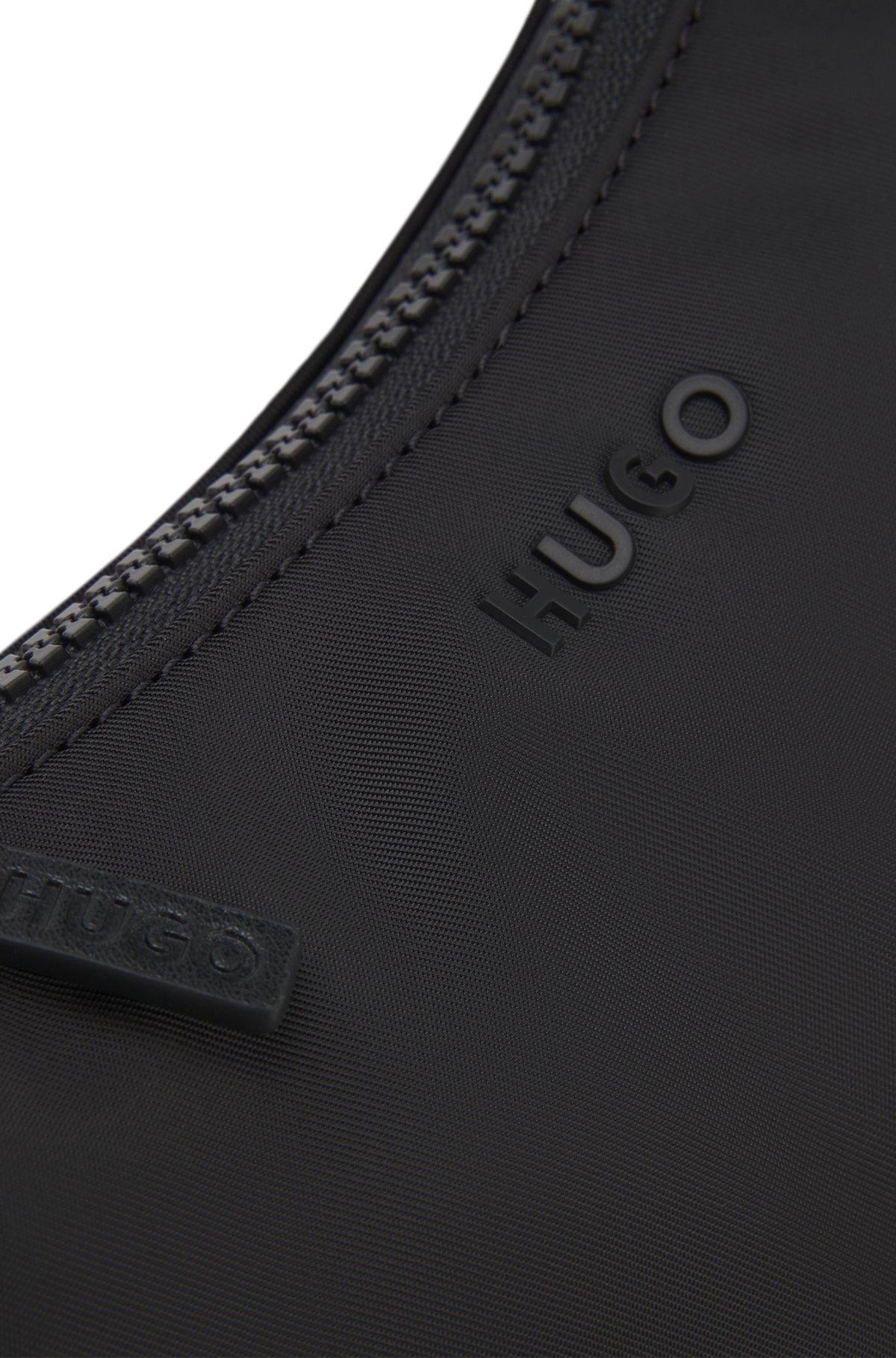 Small hobo bag with tonal rubberized logo Product Image