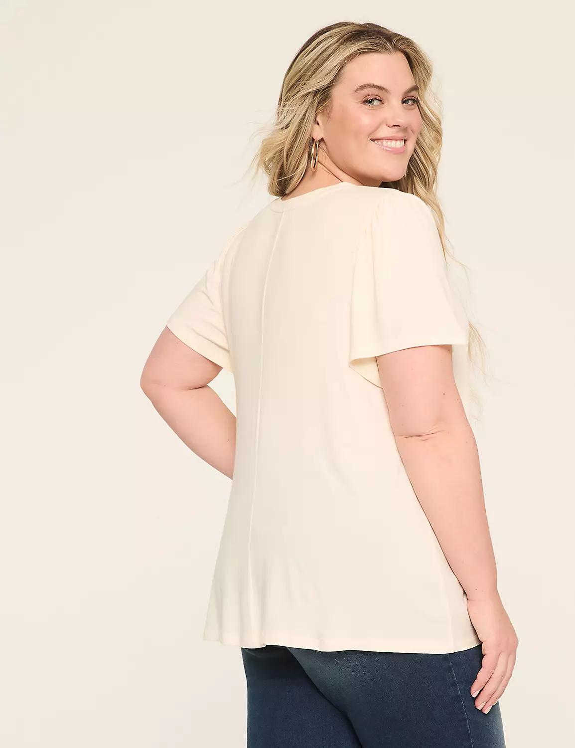 DreamFeel Short-Sleeve Crew-Neck Top Product Image