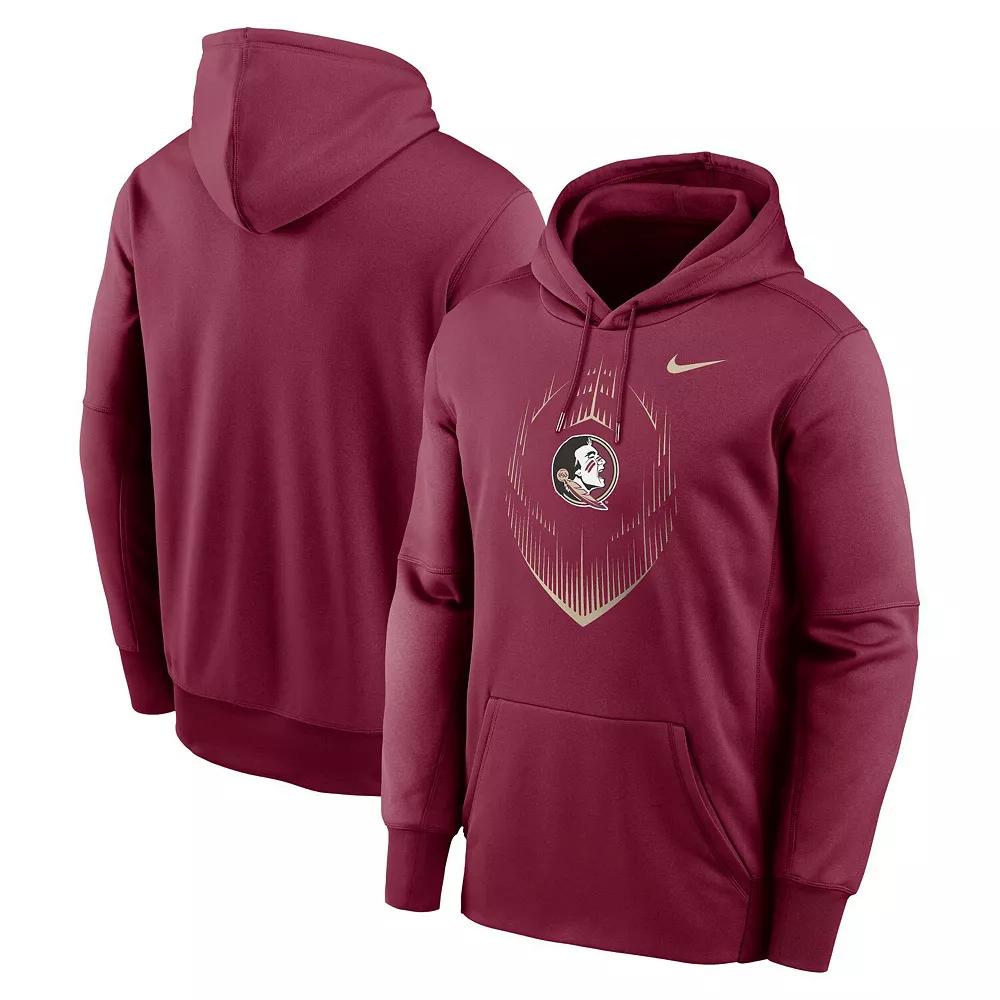 Men's Nike Garnet Florida State Seminoles Icon Football Performance Pullover Hoodie,  Product Image