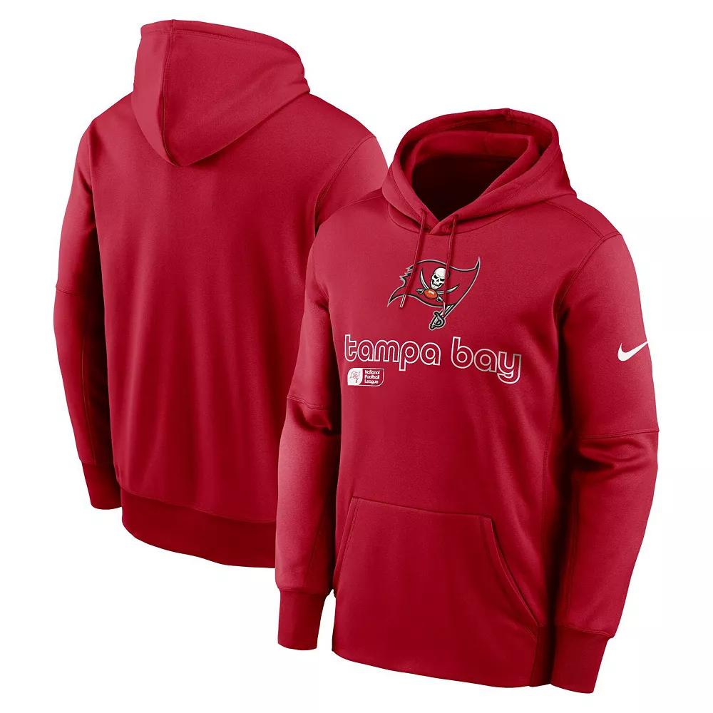 Men's Nike Red Tampa Bay Buccaneers Performance Pullover Hoodie,  Product Image