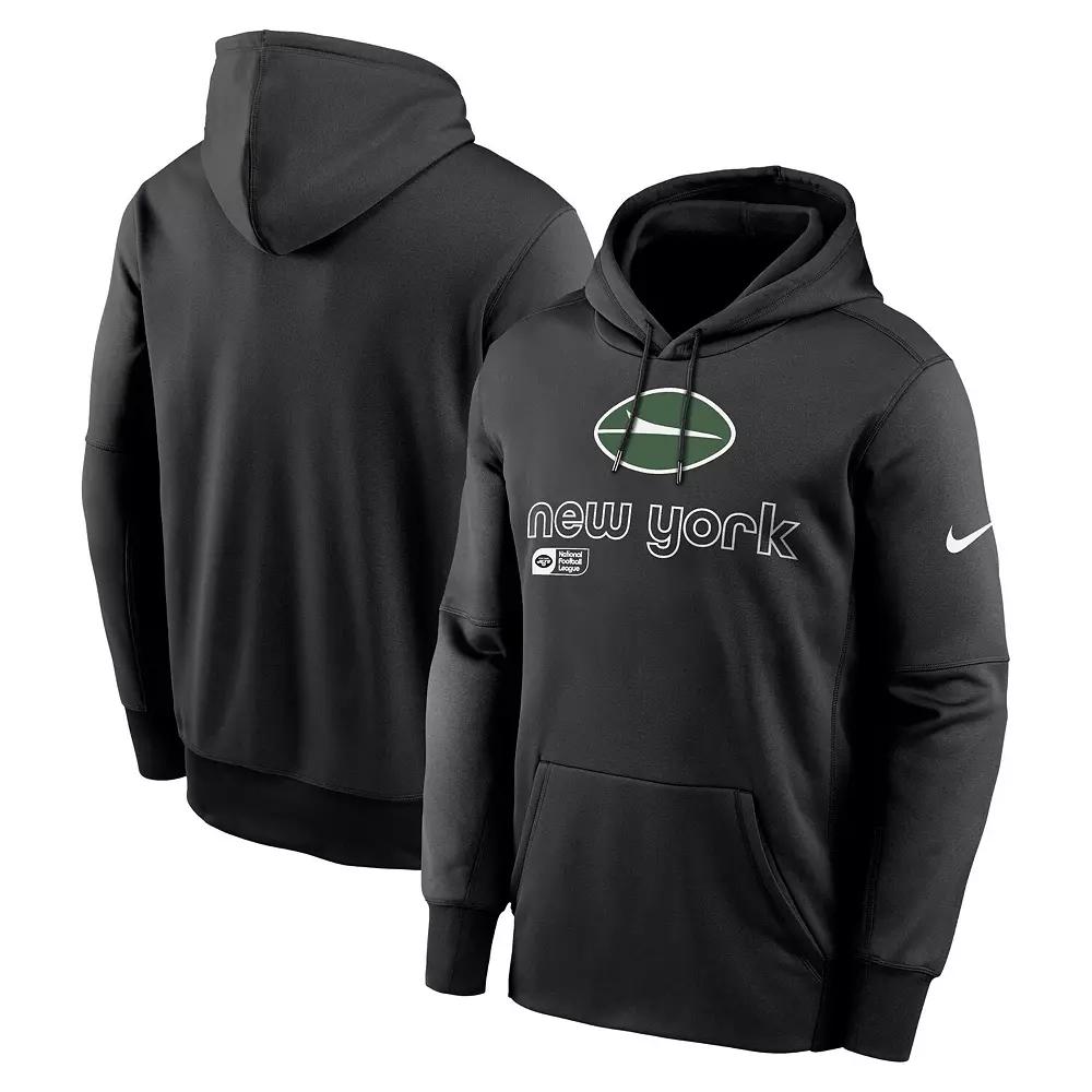 Men's Nike Black New York Jets Performance Pullover Hoodie,  Product Image