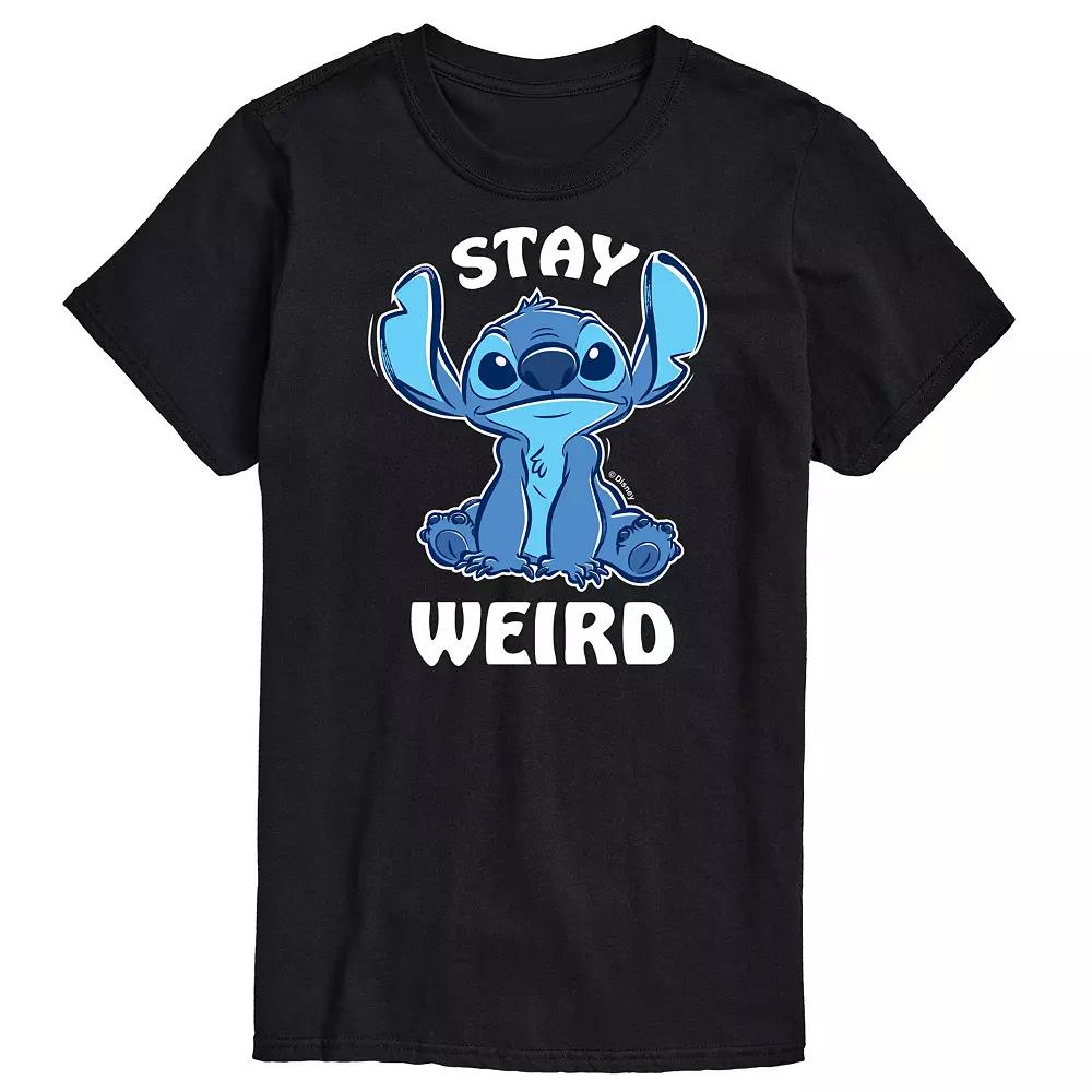 Disney's Lilo and Stitch Big & Tall Stay Weird Graphic Tee, Men's,  Product Image