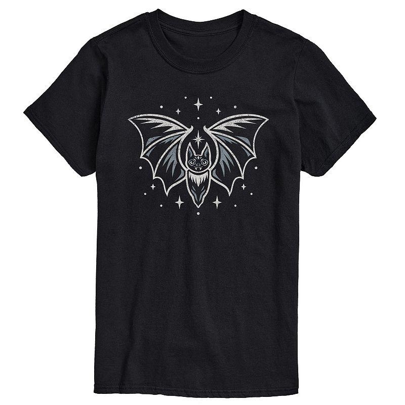 Big & Tall Grey Bat Graphic Tee, Men's,  Product Image