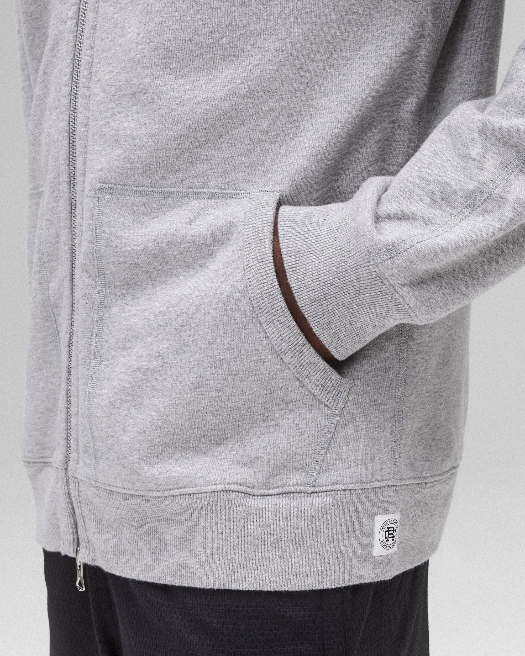 Midweight Terry Classic Full Zip Hoodie - Vault Male Product Image