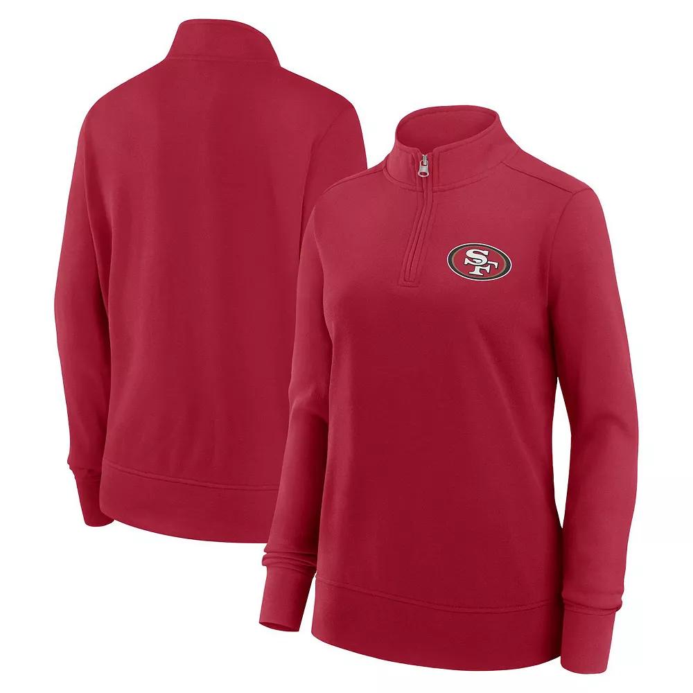 Women's Scarlet San Francisco 49ers Velocity Quarter-Zip Jacket,  Product Image