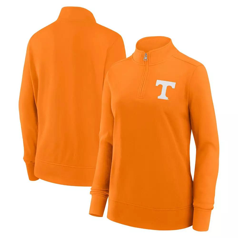 Women's Fanatics Tennessee Orange Tennessee Volunteers Velocity French Terry Quarter-Zip Jacket,  Product Image