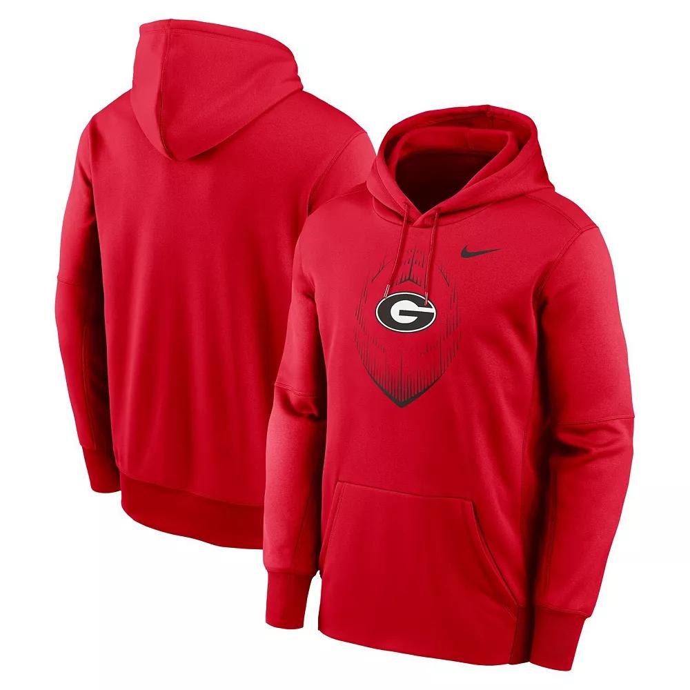 Men's Nike Red Georgia Bulldogs Icon Football Performance Pullover Hoodie,  Product Image