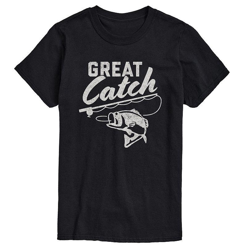 Big & Tall Great Catch Graphic Tee, Men's,  Product Image